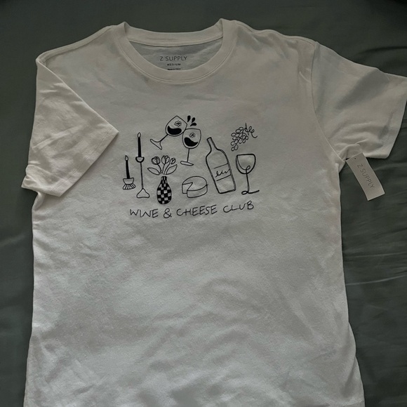 Z Supply Cream Graphic Tee - Short Sleeve - Picture 3 of 3